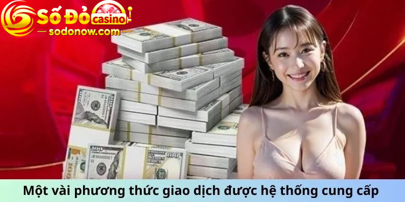 Một vài phương thức giao dịch được hệ thống cung cấp